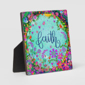 Hübsche Faith Floral Birds Whimsical Niedlich Ease Fotoplatte (Vorderseite)