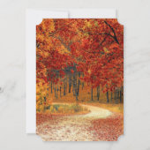 Hübsche Fall Bäume als Hochzeitseinladungen Einladung (Rückseite)