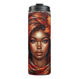 HÜBSCHE FALL-HERBST-THEMA DER AFRIKANISCHEN AMERIK THERMOSBECHER