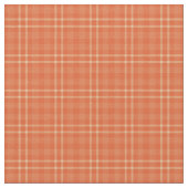 Hübsche Fall Orange Tartan Muster Stoff (Nahaufnahme)
