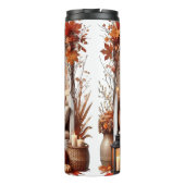 HÜBSCHE FALL THEMED AFRIKANISCHE AMERIKANISCHE FRA THERMOSBECHER (Rückseite)