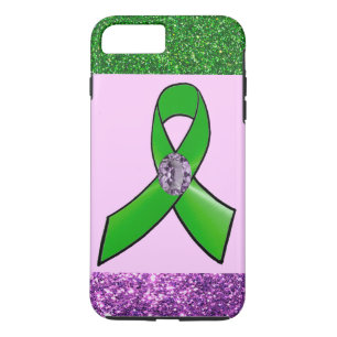 Hübsche falsche Glitter-Lyme-Bewusstseins-Handyhül iPhone 8 Plus/7 Plus Hülle