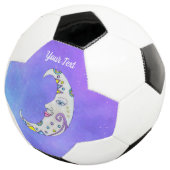 Hübsche Fantasy Crescent Moon Face Decoration Sky Fußball (Dreiviertel)