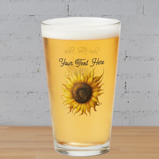 Hübsche Fantasy-Gelbe Sonnenblume mit gekräuselten Glas
