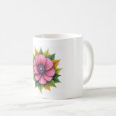 hübsche Farbe in Rosa Kaffeetasse (VorderseiteRechts)