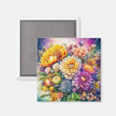 Hübsche Farben Wasserfarben Kunst, Dichtung und Mu Magnet (Vorderseite/Rückseite)