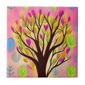 Hübsche Farbenblüte Fliese (Vorderseite)