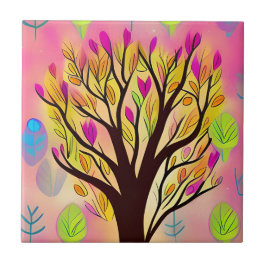 Hübsche Farbenblüte Fliese