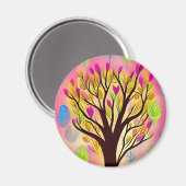 Hübsche Farbenblüte Magnet (Vorderseite/Rückseite)