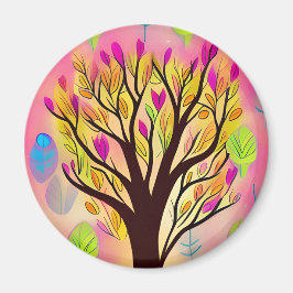 Hübsche Farbenblüte Magnet