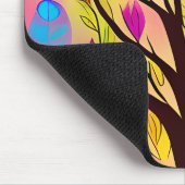 Hübsche Farbenblüte Mousepad (Ecke)