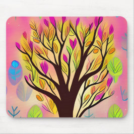 Hübsche Farbenblüte Mousepad