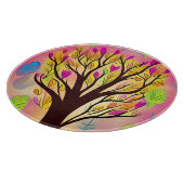 Hübsche Farbenblüte Schneidebrett (Ecke)