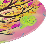 Hübsche Farbenblüte Schneidebrett (Ecke)