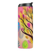 Hübsche Farbenblüte Thermosbecher (Nach links gedreht)