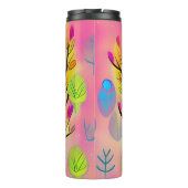 Hübsche Farbenblüte Thermosbecher (Rückseite)