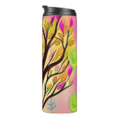 Hübsche Farbenblüte Thermosbecher (Nach rechts gedreht)