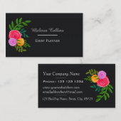 Hübsche Farbenfrohe Blumen auf dem Schwarzen Meer Visitenkarte (Vorne/Hinten)