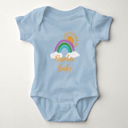Hübsche Farbenfrohe Boho Rainbow Baby Duft Strampler (Vorderseite)
