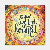 Hübsche, farbenfrohe eigene Art von wunderschöner  Magnet (Vorne)