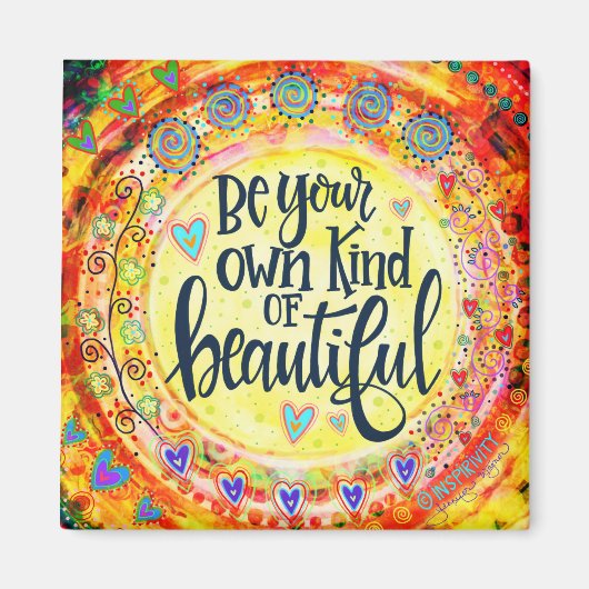 Hübsche, farbenfrohe eigene Art von wunderschöner Magnet (Vorne)