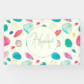 Hübsche farbenfrohe Muscheln Beige Muster Banner (Horizontal)