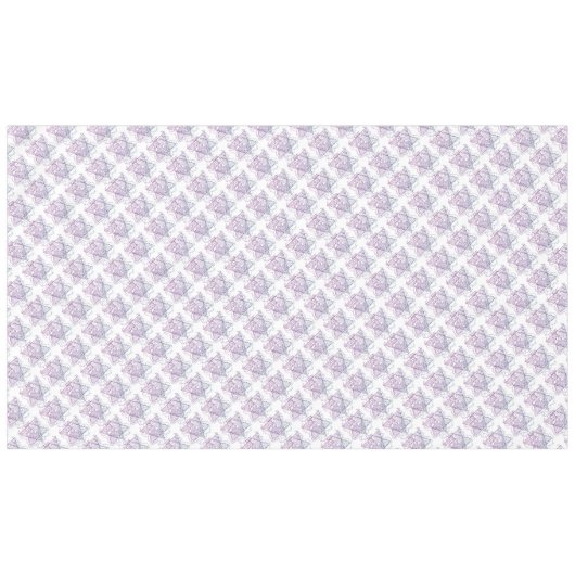 Hübsche, farbenfrohe, Verzierte jüdische Stars Tischdecke (Vorderseite (Horizontal))