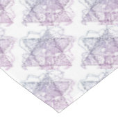 Hübsche, farbenfrohe, Verzierte jüdische Stars Tischdecke (Schrägansicht)