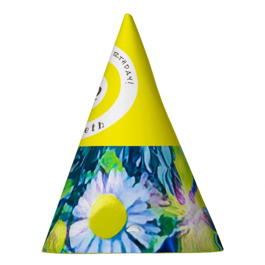 Hübsche, farbenfrohe Wilde Blume Party Hat Partyhütchen (Rechts)