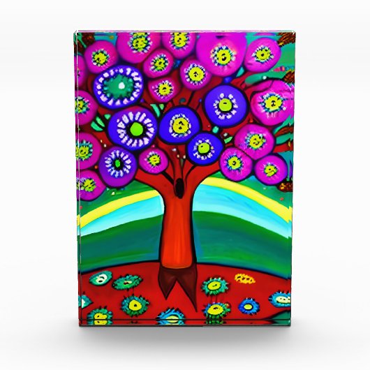 Hübsche Farbenspiel Fotoblock (Vorderseite)