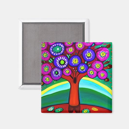 Hübsche Farbenspiel Magnet (Vorderseite/Rückseite)