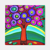 Hübsche Farbenspiel Magnet (Vorne)