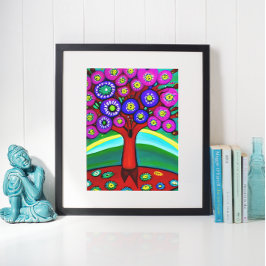 Hübsche Farbenspiel Poster