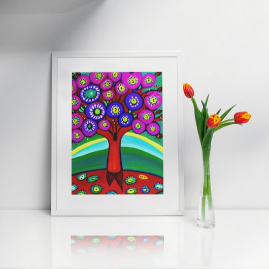 Hübsche Farbenspiel Poster