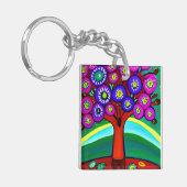 Hübsche Farbenspiel Schlüsselanhänger (Vorderseite links)