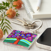 Hübsche Farbenspiel Schlüsselanhänger (Vorderseite rechts)