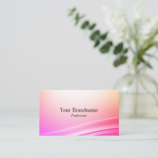 Hübsche, farbige, abgerundete Dekoration mit QR-Co Visitenkarte (Stehend Vorderseite)