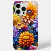 Hübsche Farbige Ai Art Blume Personalisiert Case-Mate iPhone Hülle (Rückseite)