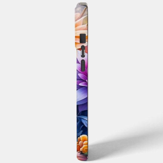 Hübsche Farbige Ai Art Blume Personalisiert Case-Mate iPhone Hülle (Rückseite / Links)