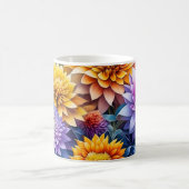 Hübsche Farbige Ai Art Blume Personalisiert Kaffeetasse (Mittel)