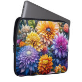 Hübsche Farbige Ai Art Blume Personalisiert Laptopschutzhülle (Vorne Rechts)