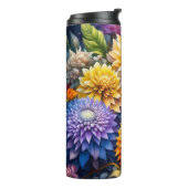 Hübsche Farbige Ai Art Blume Personalisiert Thermosbecher (Nach links gedreht)