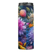 Hübsche Farbige Ai Art Blume Personalisiert Thermosbecher (Rückseite)