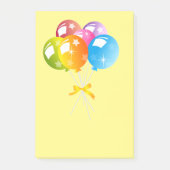 hübsche farbige Ballone Post-it Klebezettel (Vorderseite)
