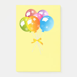 hübsche farbige Ballone Post-it Klebezettel