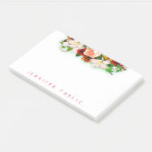 Hübsche Farbige Blume Bouquet Vorlage Post-it Klebezettel (angewinkelt)