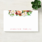 Hübsche Farbige Blume Bouquet Vorlage Post-it Klebezettel (Büro)