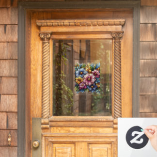 Hübsche Farbige Blume Fensterklammer Fensteraufkleber