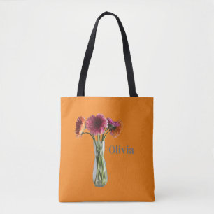 Hübsche farbige Daisy-Blume in einem Vasenfoto Tasche