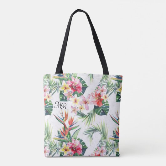 Hübsche farbige Hawaiian Monogram Totbeutel Tasche (Rückseite)